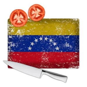 Venezuela : Cutting Board Gift Flag Retro Artistic Venezuelan Expat Country - Picture 1 of 1
