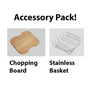 Chopping Board & Dish Basket Accessory Combo For your Kitchen Sink - Picture 1 of 2