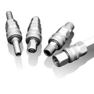 2 Pcs Quick Release Air Line Hose Fittings Coupler Connector For Compressor - Picture 1 of 16