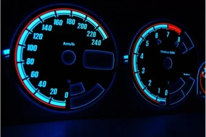 Alfa Romeo 156 Design 2 glow gauges dials plasma dials kit tacho glow dash shift - Imagen 1 de 7