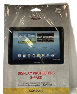 Samsung Galaxy Tab 2 10.1 Screen Protector HD Clear LCD Film Display Cover 3 Pk. - Picture 1 of 4