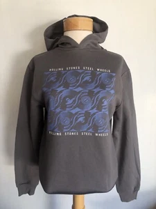 THE ROLLING STONES Official Women's NWT "Steel Wheels" Hoodie Sweatshirt Medium - Picture 1 of 4