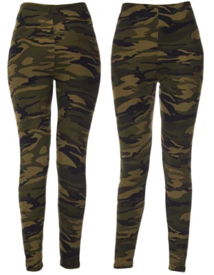 Leggings suaves cepillados estampados para mujer talla regular/grande  Foto 1 de 4