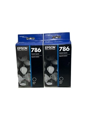 Genuine EPSON 786 DuraBrite Ultra Black Ink Cartridge, T786120-S - Image 1 of 2