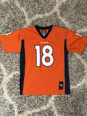 Camiseta deportiva juvenil Denver Broncos Peyton Manning Nike naranja equipo color juego L Foto 1 de 4