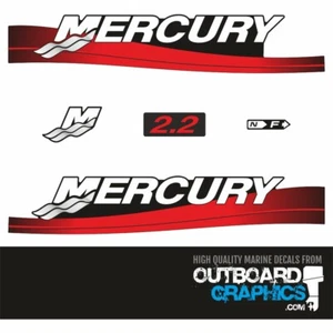 Mercury 2.2hp 2 stroke outboard decals/stickers (2006) - Picture 1 of 2