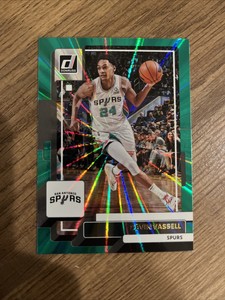 Devin Vassell 2022-23 Panini Donruss Basketball 170 Holo Green Laser