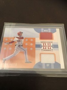 Panini Hometown Heroes Juan Soto Dual Relic Base Nationals Star 2019