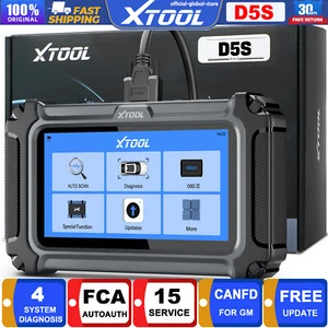 XTOOL D5S Car OBD2 Scanner Engine AT ABS SRS Code Read Diagnostic FCA AutoAuth - Foto 1 di 15