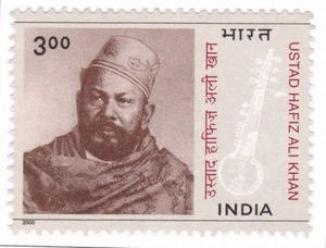 INDIA 2000 Ustad Hafiz Ali Khan Music Musical Instrument stamp 1v MNH - Picture 1 of 2