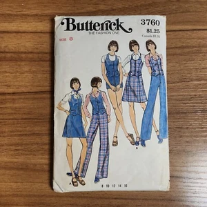 Vintage Butterick 3760 Size 8 Misses Best, Skirt, Pants, & Shorts - 13 Pieces  - Foto 1 di 3