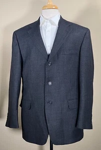 Chereskin 100% Lambswool 42R Sport Coat 3-Btn/Charcoal Gray/Lined Blazer Jacket - Picture 1 of 11