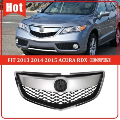 Fit 2013 2014 2015 Acura RDX 铬前保险杠格栅网格上烤架 13-15 — 第 1/4 张图片