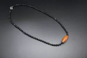 Girocollo Agata Multicolore Ovale Nanhong Charm Collana Perline Annodate Perline Ossidiana - Foto 1 di 10