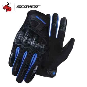 Motorcycle Gloves Summer Breathable Mesh Gloves Touch Function Motorbike Gloves - Picture 1 of 32