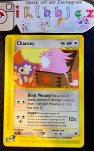 Chansey 72/165 LP Med Kit Almohadilla de Gasa Sad Aimpom Arte Expedición Base Tarjeta Pokémon! - Imagen 1 de 1