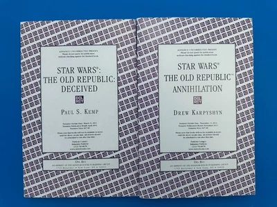 Libros de prueba sin corregir de Star Wars The Old Republic: Annihilation & Deceived Foto 1 de 2