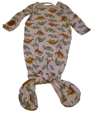 Baby Essentials Gown, Dinosaur Theme, 0-3 Mos., Brand New - Image 1 of 2