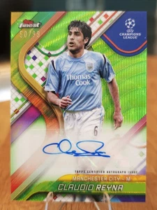 Claudio Reyna Manchester City Topps Finest UCL Auto Parallel Green Refractor /99 - Bild 1 von 2