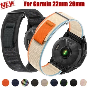 Quick Fit Sport Nylon Watch Band Strap For Garmin Fenix E 8 7 6 5 7X 6X 5X /3 HR - Picture 1 of 55