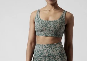 Athleta Gr. XL Exhale BH D-DD Ocelot Spot Bluff grau #798312 - Bild 1 von 5