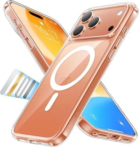 TORRAS Stronger Magnetic & Anti-Yellowing for iPhone 17 Pro Max Case Clear, Fit - Picture 1 of 1