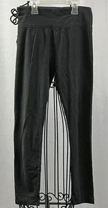 Justice Gray Leggings Full Length Elastic Waistband Stretch Logo Girls Size L - Picture 1 of 3