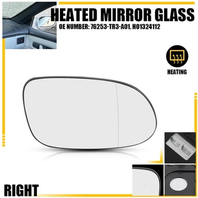 Mirror Glass For 1998-2002 Mercedes Benz CLK320 Heated Passenger Side B66818421 - Image 1 of 4