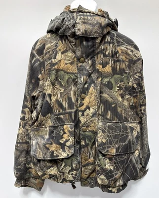 Vtg Columbia Jacket Men M Camo Camouflage Hunting Mossy Oak Breakup - Image 1 of 4