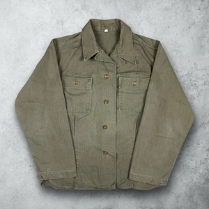 Vintage WW2 HBT US Army Women's Field Jacket Shirt Military Size Medium OD - Picture 1 of 7