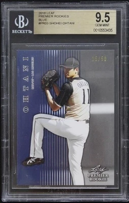 Hoja Premier Rookies 2018 #PR03 SHOHEI OHTANI ROOKIE RC AZUL/50 BGS 9,5 GEMA Foto 1 de 2