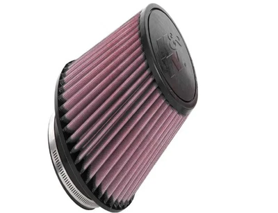 K&N RU-5060 Reusable Rubber Black and Violet Round Universal Clamp-On Air Filter - Image 1 of 3