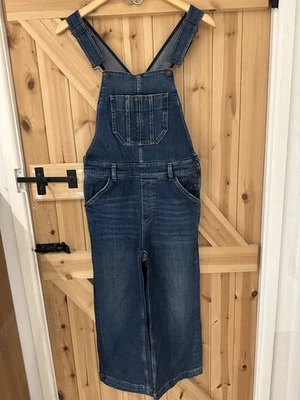 Fat Face Dungarees Size 8 Cropped Jumpsuit Stretch Denim Blue Jeans Clayton GUC - Image 1 of 4