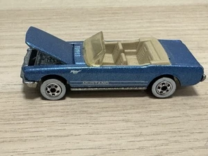 1983 Hot Wheels 1965 Metallic Blue Mustang Convertible- Hood Opens - Picture 1 of 15