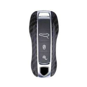 Remote Smart Key Cover Case Shell For 2017-18 Porsche Cayenne Panamera BSJC Blk - Picture 1 of 7