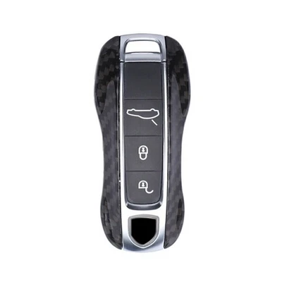 Remote Smart Key Cover Case Shell For 2017-18 Porsche Cayenne Panamera BSJC Blk - Image 1 of 4