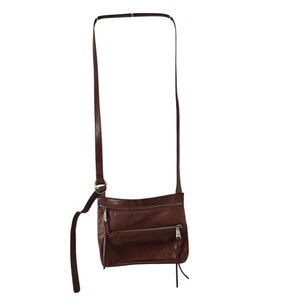 Bolso Bandolera Hobo International Cassie Cuero Tostado Taupe Doble Cremallera De Colección  - Imagen 1 de 11