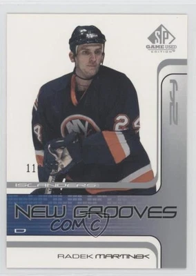 2001-02 SP Game Used Edition New Grooves /499 Radek Martinek #87 Rookie RC - Image 1 of 2