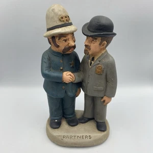 CPP Pinkerton Cop Security Keystone 1988 Chalkware Statue Partners Vintage - Picture 1 of 5