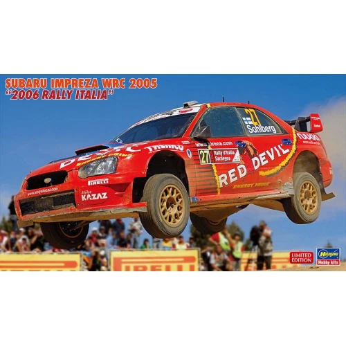 1 24 HASEGAWA Subaru Impreza Wrc #27 Rally Sardegna 2005 Solberg Kit HA20614