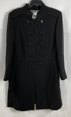 Tahari Arthur S. Levine Women's Black Military Band Jacket Coat Size 12 - Image 1 of 4