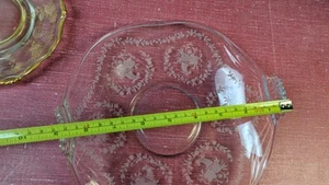 EAPG GEMUSTERT 3 7/8" KLAR GEWELLTER RAND GLASSCHALE - Bild 1 von 3