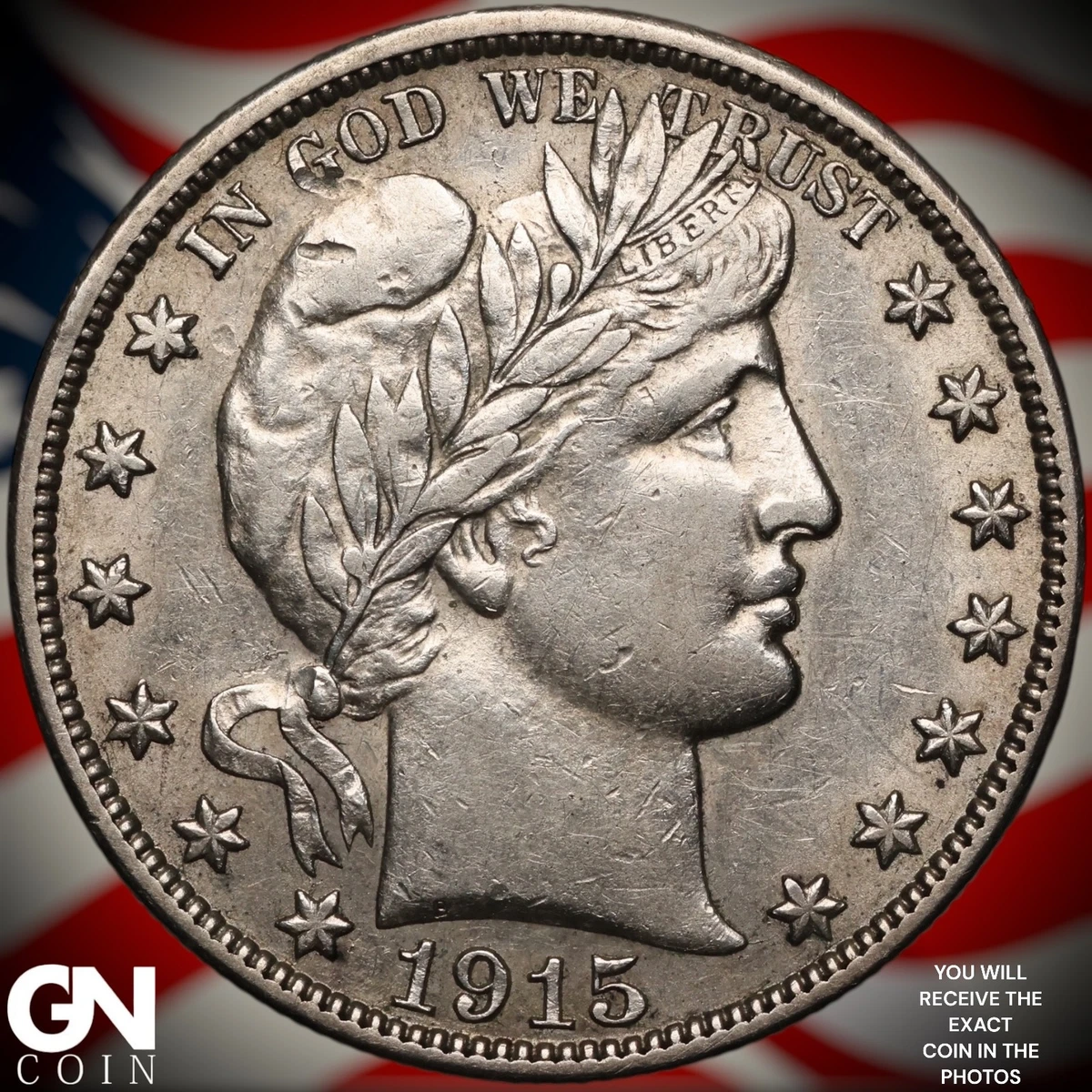 稀少な状態　アメリカ合衆国　バーバー ハーフダラー　1915 D 1915 D Barber Half Dollar Coin Value Prices, Photos & Info