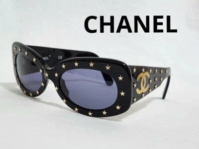 Chanel Gafas de sol Coco Mark Lod255go Star Studs Negro CC Icon colección d256 Foto 1 de 4