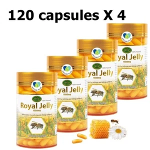 4X Nature’s King Royal Jelly 1000 mg Soft 100% Natural Australia 120 Capsules NE - Picture 1 of 8