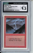 Lightning Bolt Revised / 3rd Edition  Graded CGC 9.5 Mint+ Legacy MTG Cards