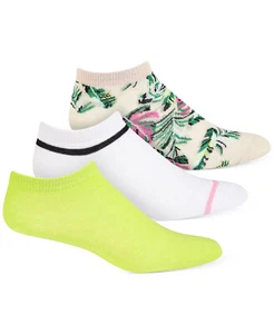 Womens No Show Socks Palm Neon Babe 3 Pair Pack JENNI $16.99 - NWT - Picture 1 of 3