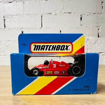 F1 Racing Car MB6 Fiat Red Formula 1 Race AGIP MB137 Unpunched New in Box - Image 1 of 4