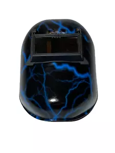 Casco Saldatura Hydro Immerso Personalizzato WHP100 Fulmine Blu - Foto 1 di 4