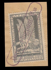 DR Flugmarke 4 b, Margareten-Volksfest Leipzig 1912, auf Briefstück - Bild 1 von 1